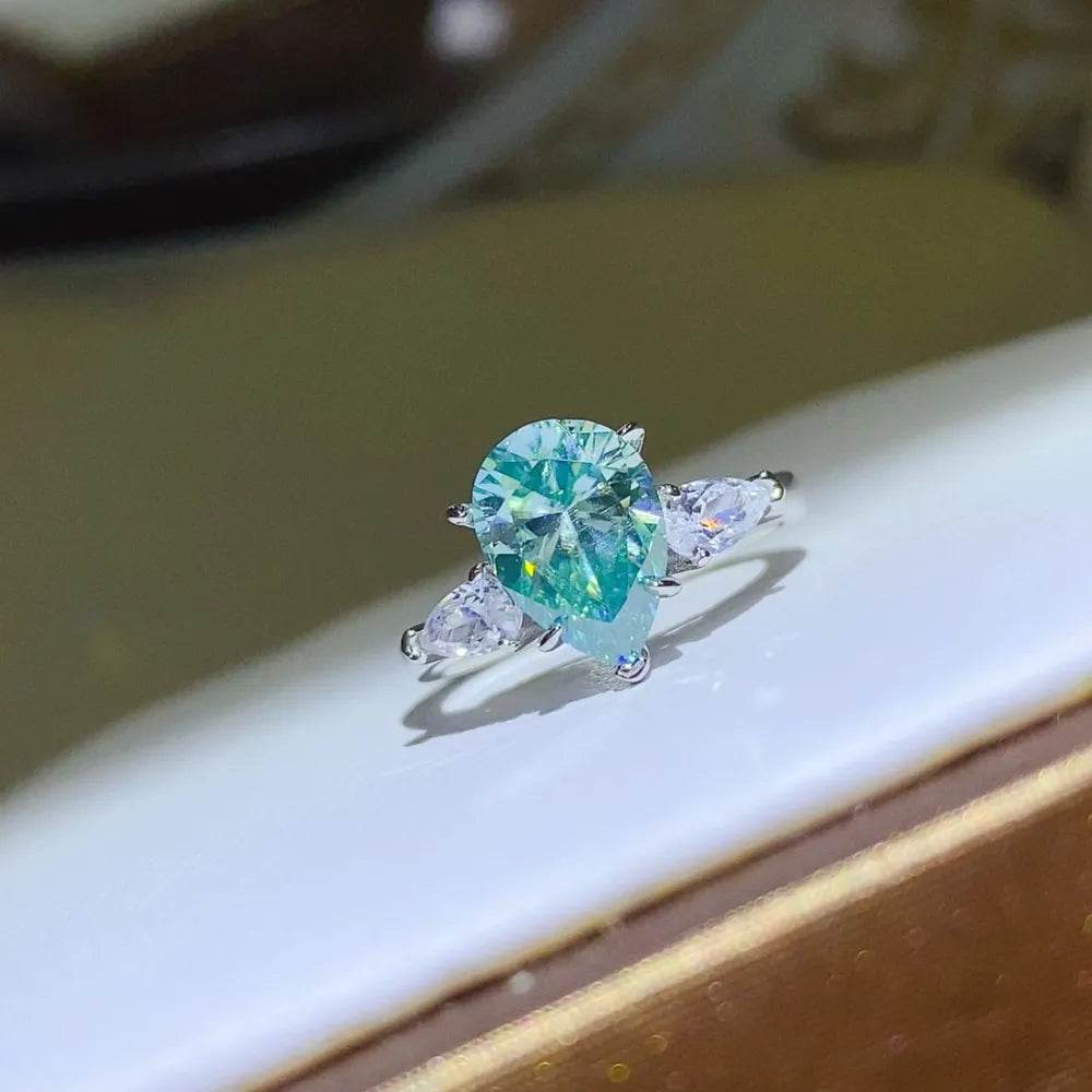 2 Carat 925 Sterling Silver Moissanite Ring - ELY VESSA LLC