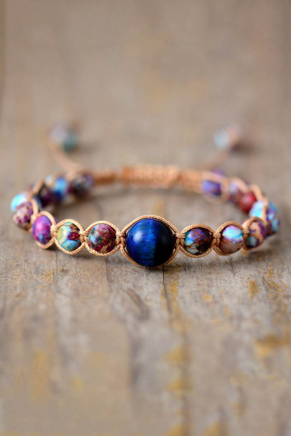Imperial Jasper & Natural Stone Beaded Bracelet - ELY VESSA LLC