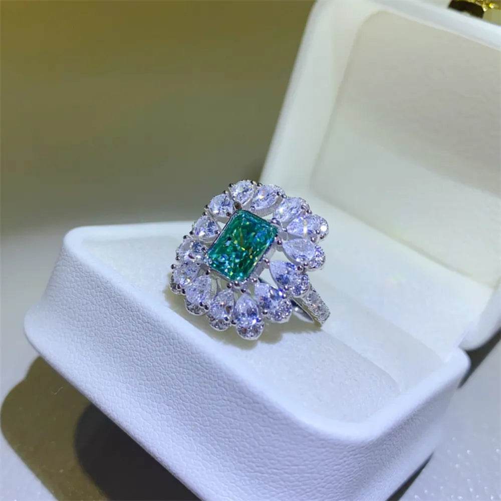 3 Carat Moissanite 925 Sterling Silver Ring - ELY VESSA LLC