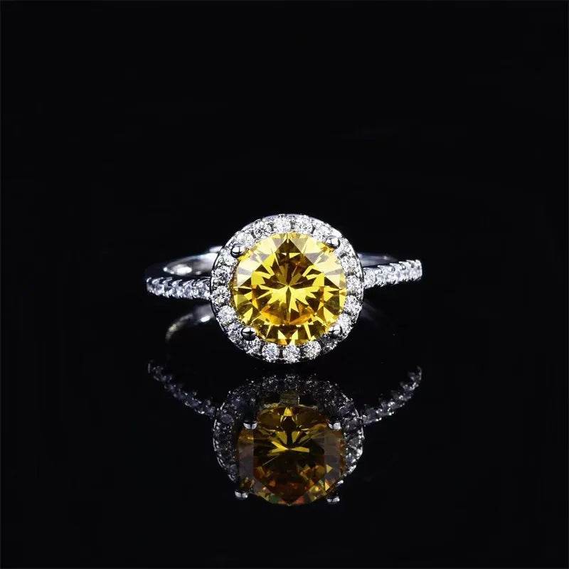 1 Carat Moissanite 925 Sterling Silver Ring - ELY VESSA LLC
