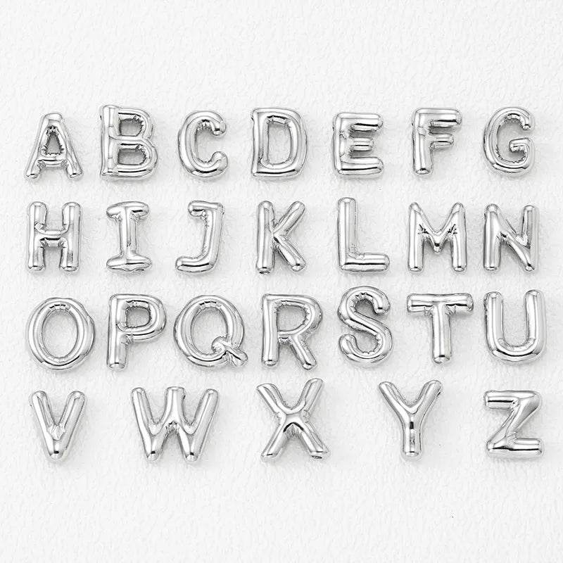 Copper Bubble Letter Pendant Necklace - ELY VESSA LLC