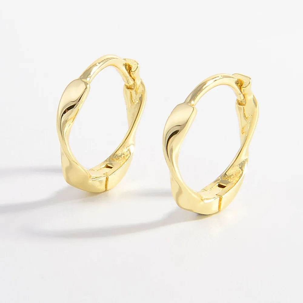 925 Sterling Silver Hoop Earrings - ELY VESSA LLC