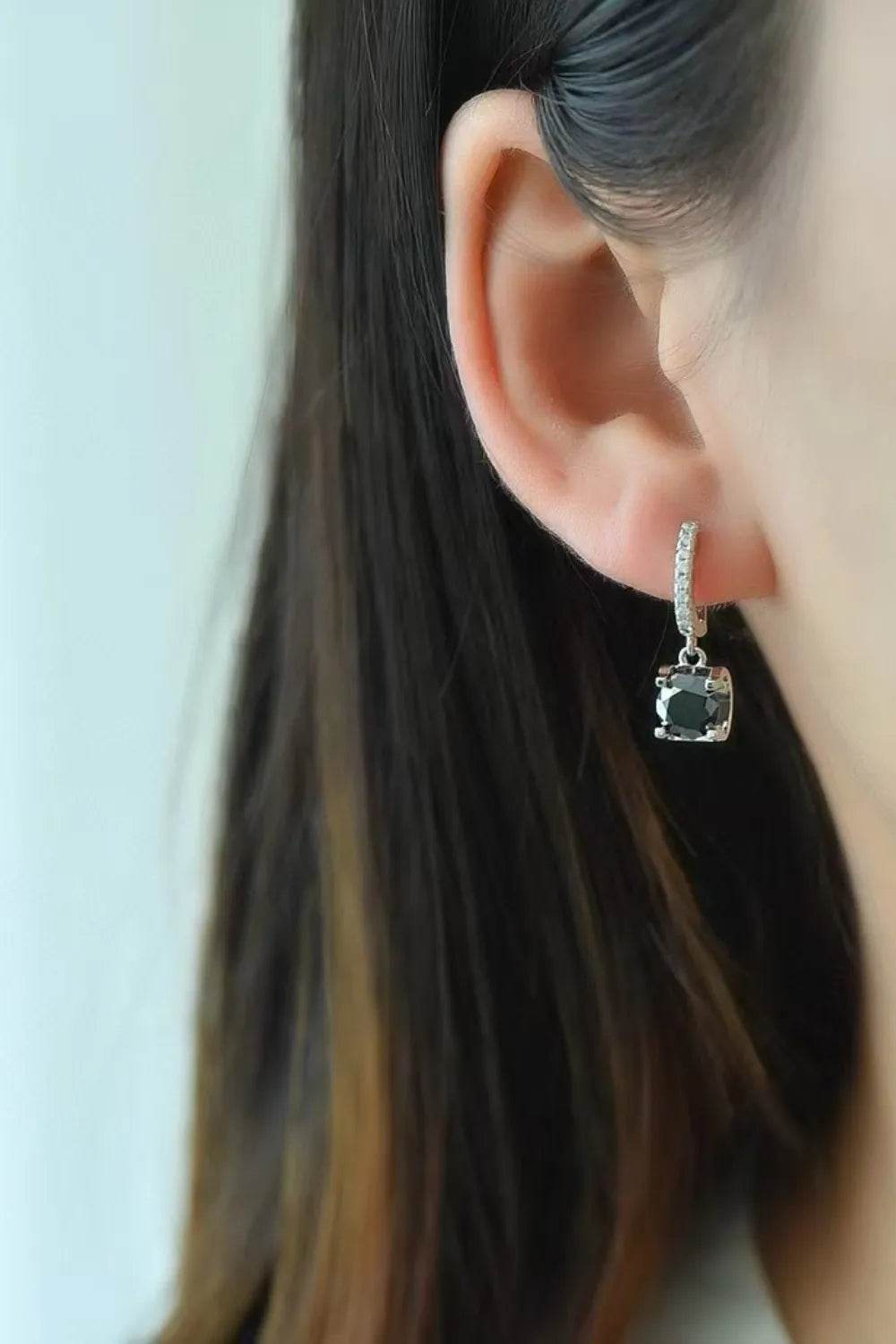 2 Carat Moissanite 925 Sterling Silver Drop Earrings - ELY VESSA LLC