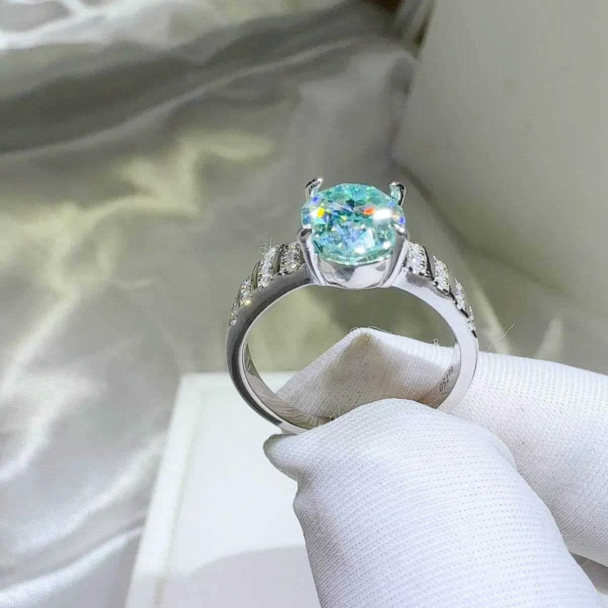2 Carat Moissanite 925 Sterling Silver Ring - ELY VESSA LLC
