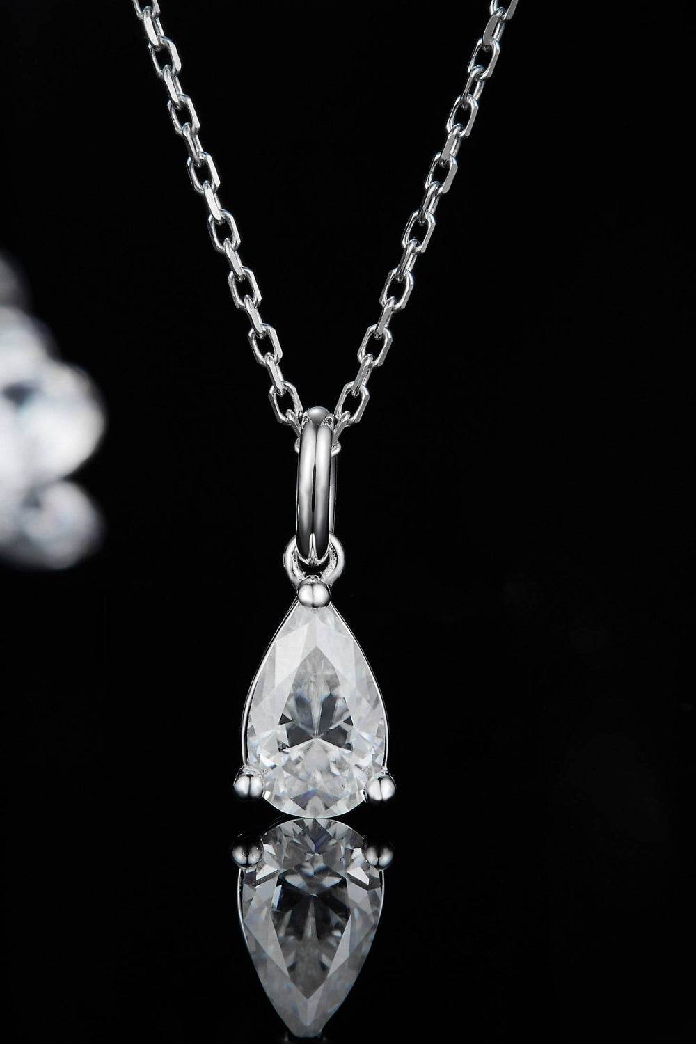 1 Carat Moissanite 925 Sterling Silver Necklace - ELY VESSA LLC