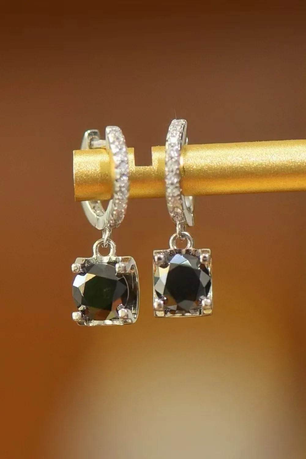 2 Carat Moissanite 925 Sterling Silver Drop Earrings - ELY VESSA LLC