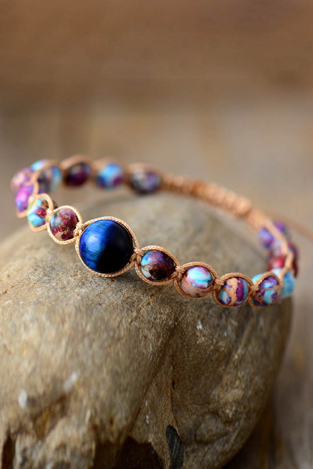 Imperial Jasper & Natural Stone Beaded Bracelet - ELY VESSA LLC