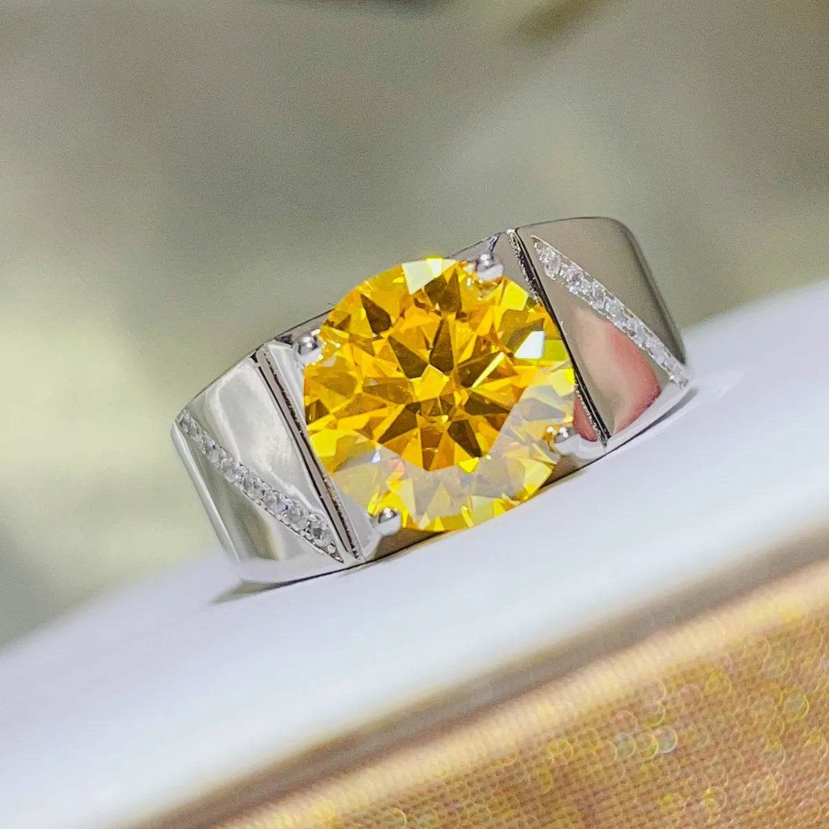 5 Carat Moissanite 925 Sterling Silver Ring - ELY VESSA LLC