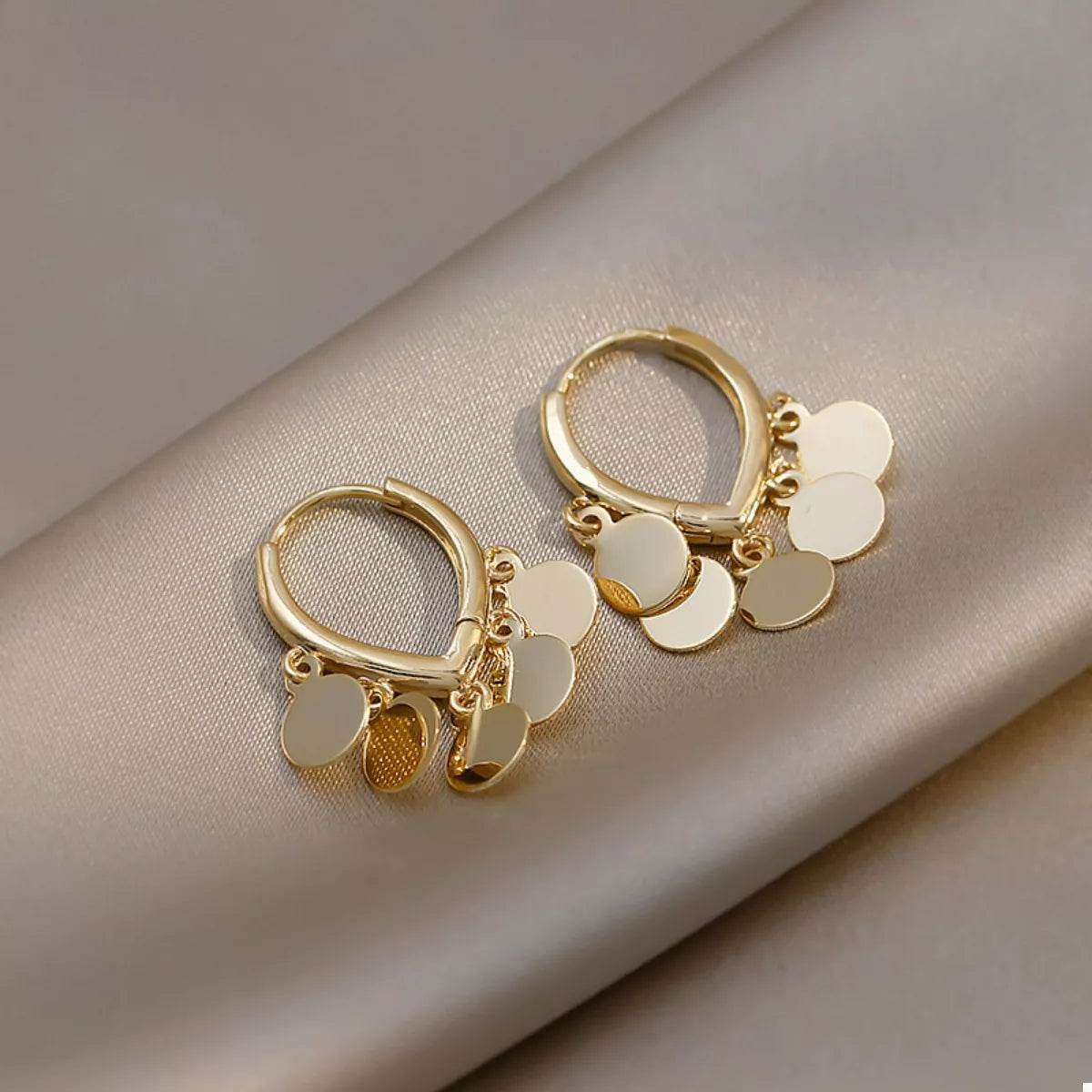 18K Gold-Plated Hoop Earrings - ELY VESSA LLC
