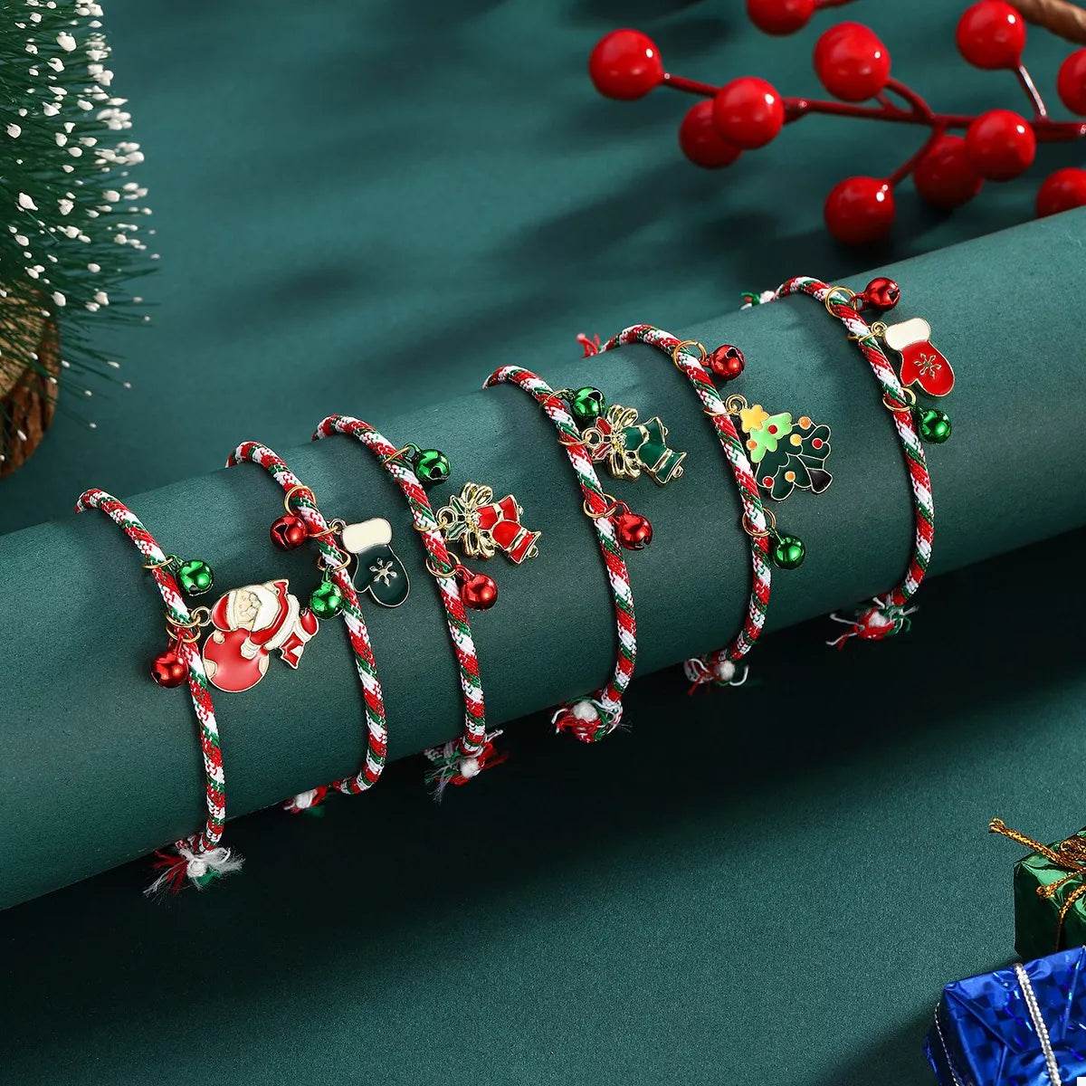 Christmas Charm Braided Rope Bracelet - ELY VESSA LLC