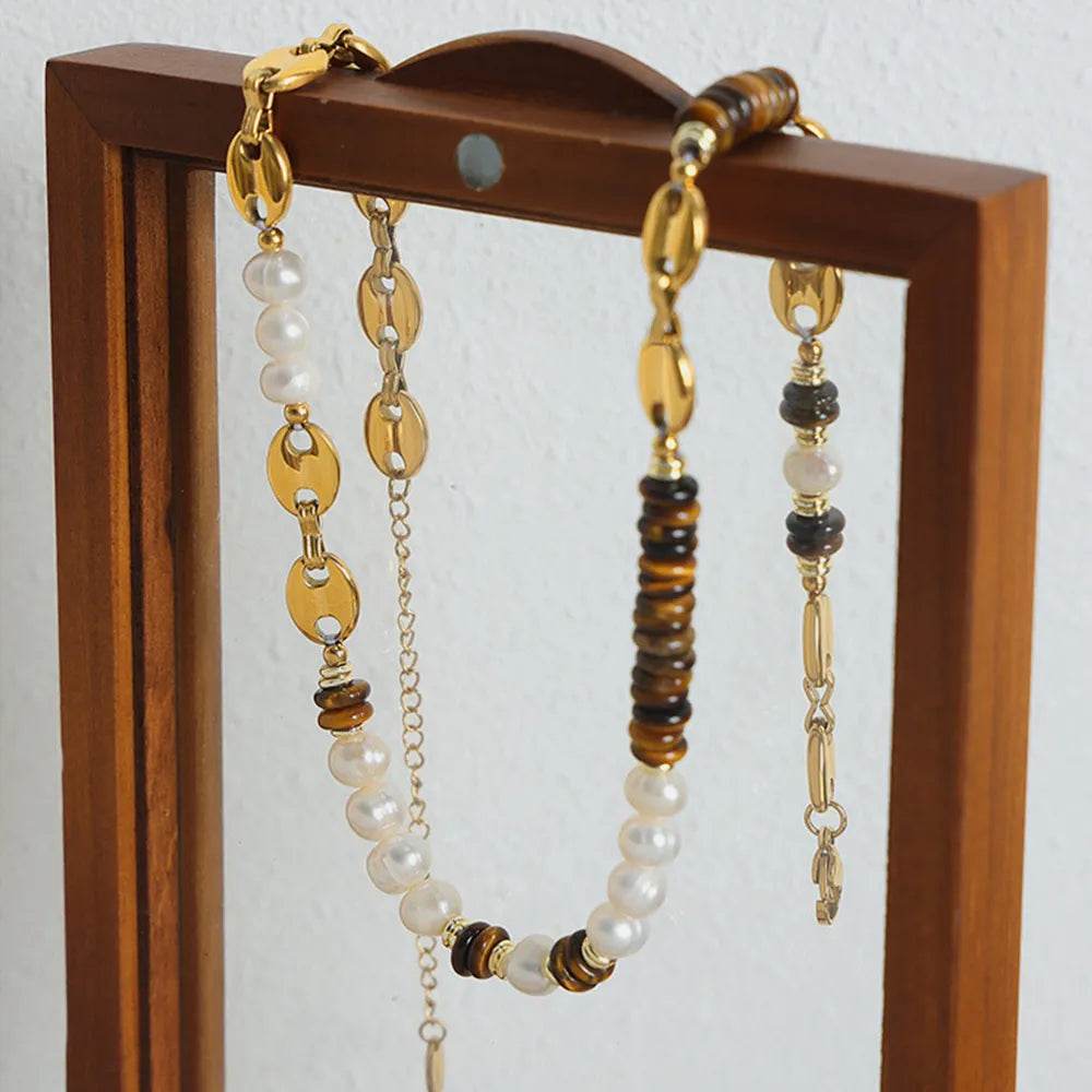 18K Gold-Plated Titanium Steel Necklace - ELY VESSA LLC