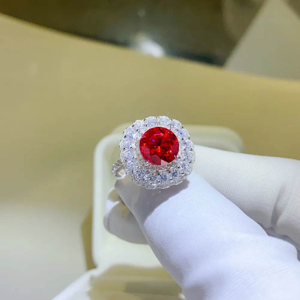 2 Carat Moissanite 925 Sterling Silver Ring - ELY VESSA LLC