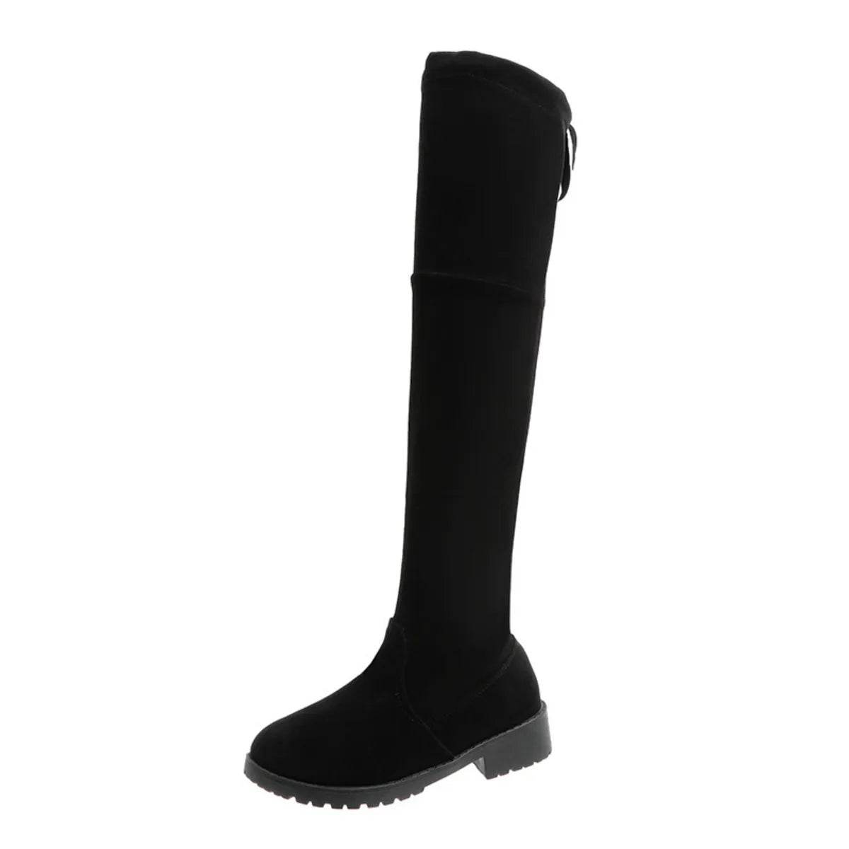 Over-the-Knee Boots with Back Lace-Up Detail - ELY VESSA LLC