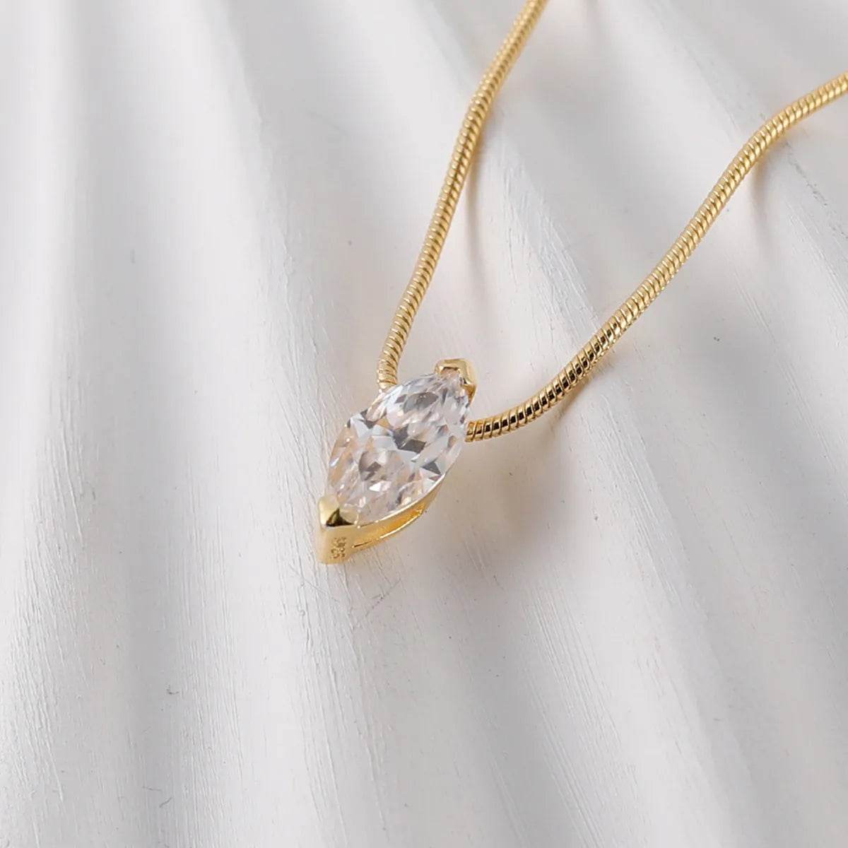 1 Carat Moissanite 925 Sterling Silver Necklace - ELY VESSA LLC