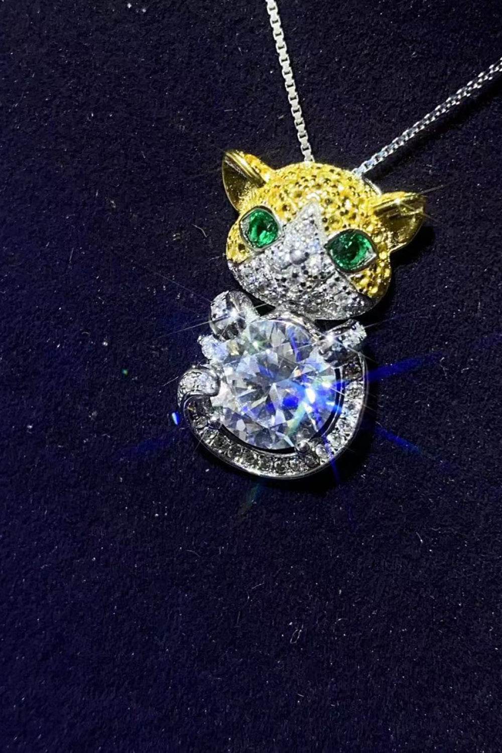 2 Carat Moissanite 925 Sterling Silver Necklace - ELY VESSA LLC