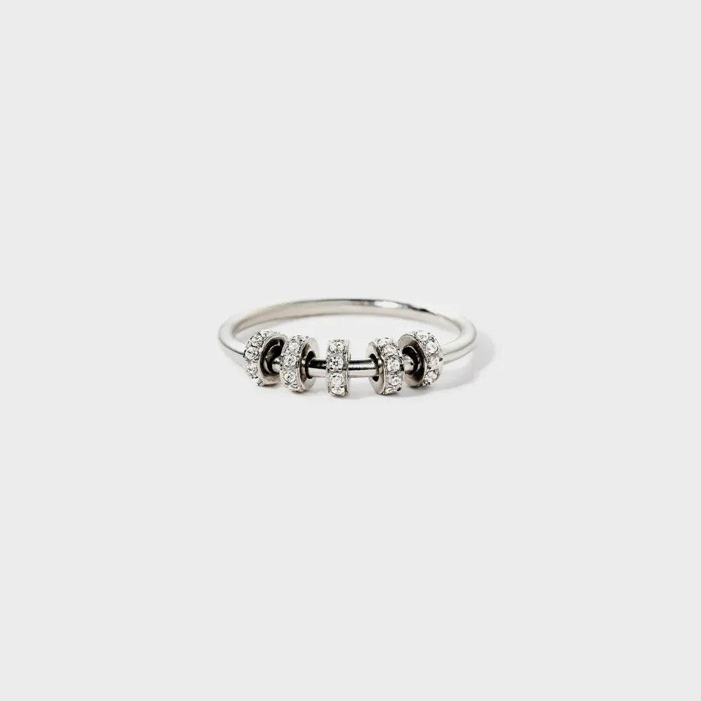 Inlaid Zircon 925 Sterling Silver Ring - ELY VESSA LLC