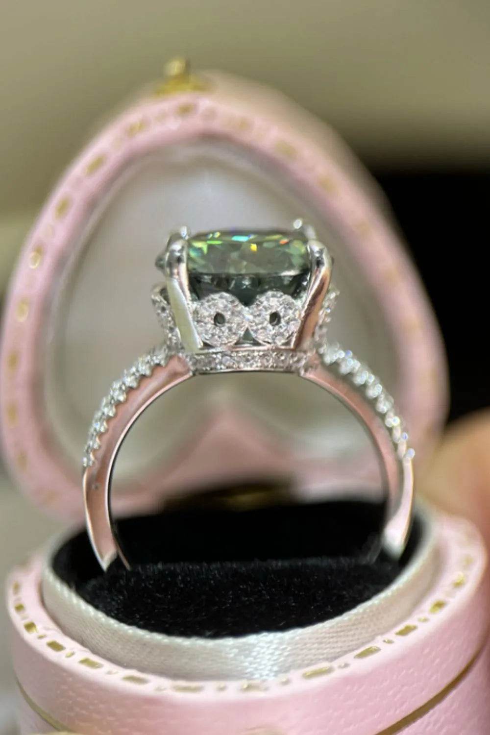 5 Carat Moissanite 925 Sterling Silver Ring - ELY VESSA LLC