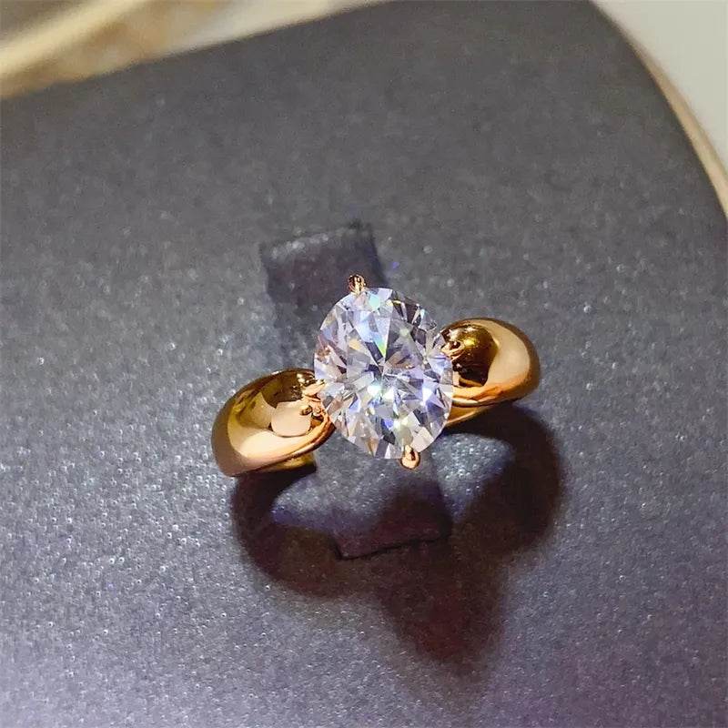 2 Carat Moissanite 925 Sterling Silver Ring - ELY VESSA LLC