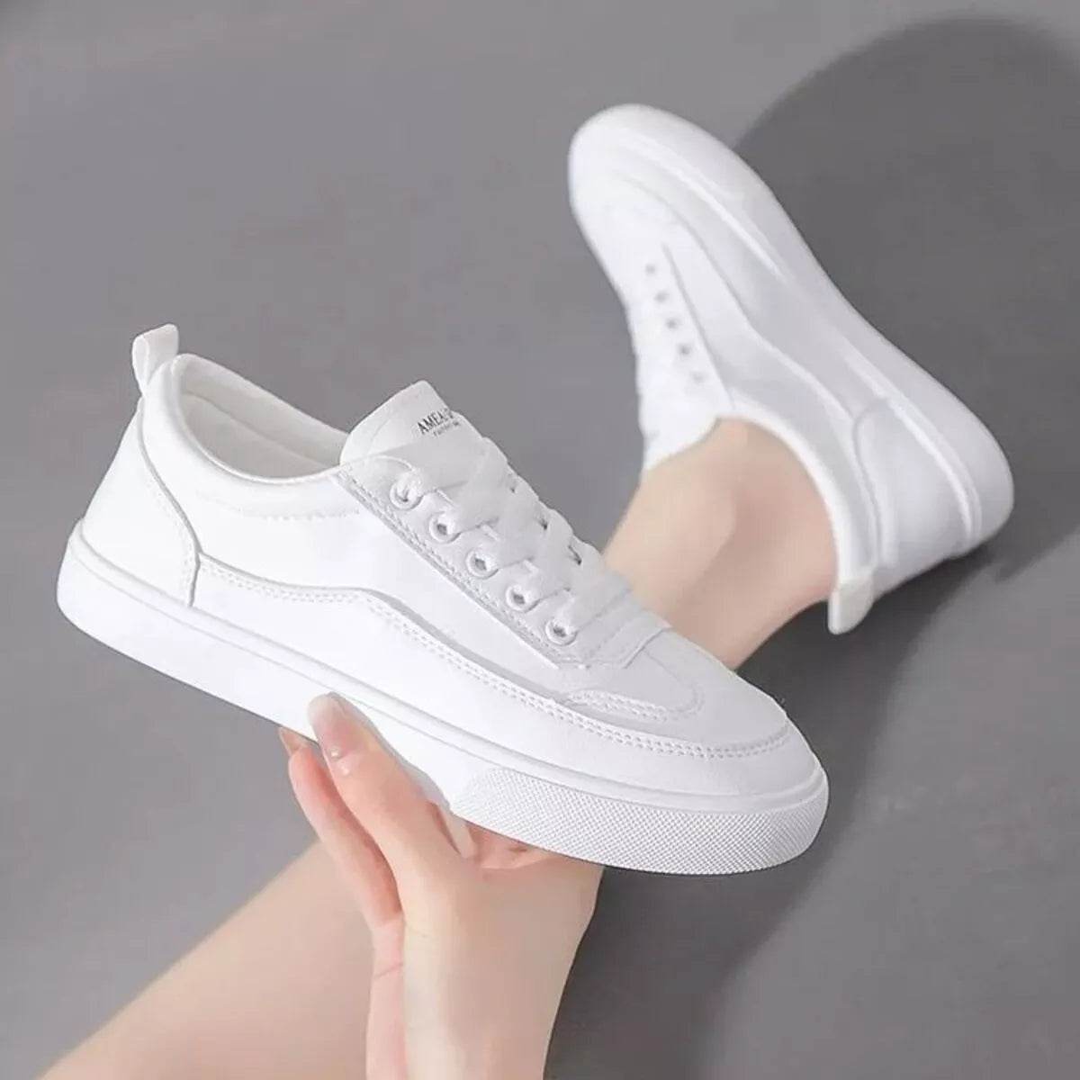 Round Toe Platform Sneakers - ELY VESSA LLC