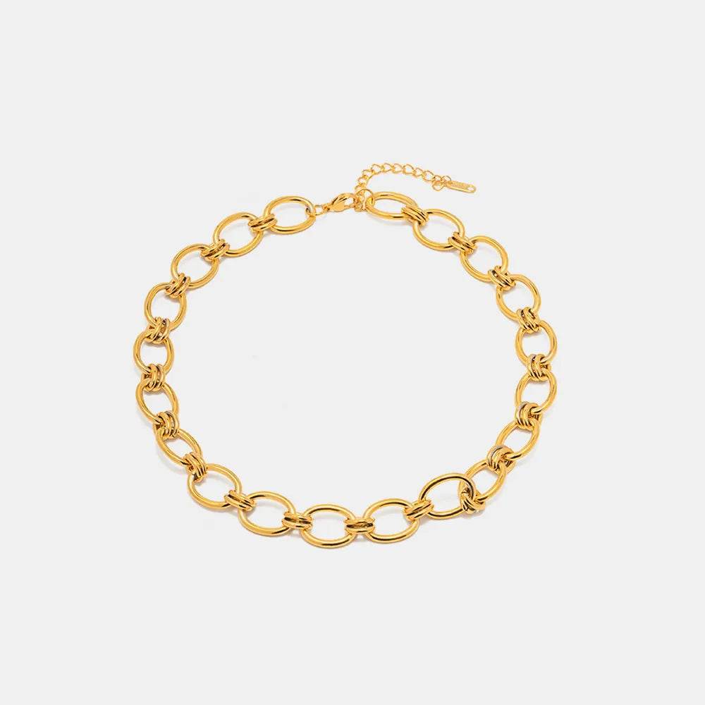 18K Gold-Plated Stainless Steel Necklace - ELY VESSA LLC