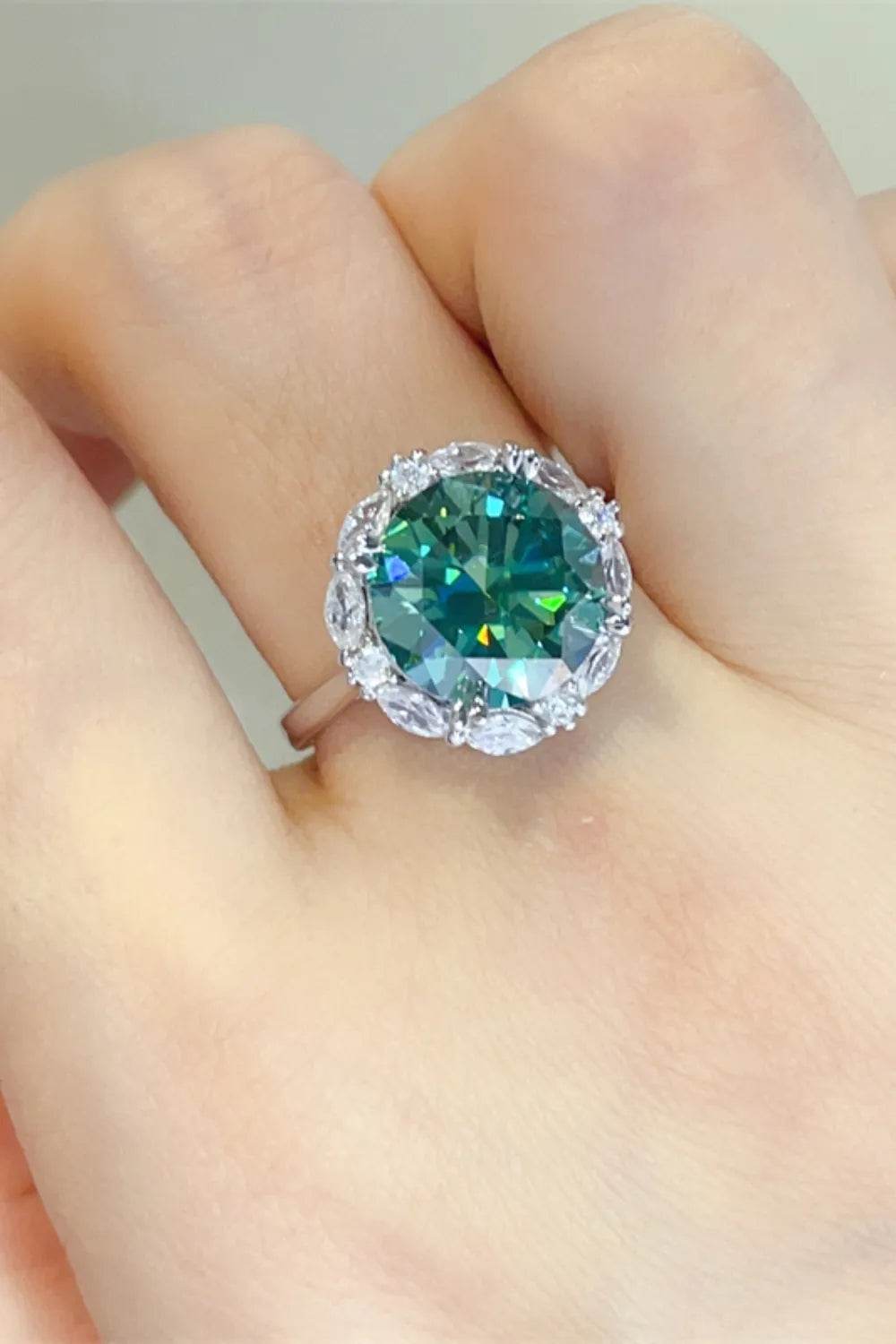 5 Carat Moissanite 925 Sterling Silver Ring - ELY VESSA LLC