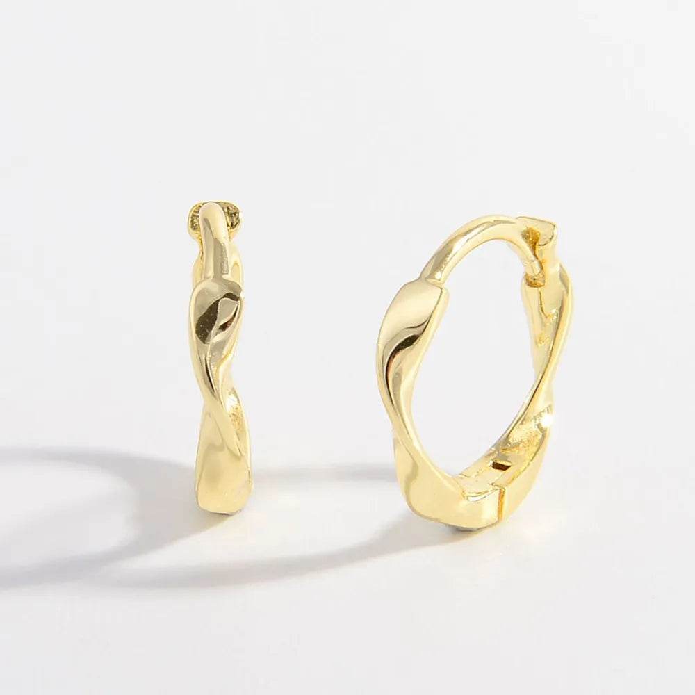 925 Sterling Silver Hoop Earrings - ELY VESSA LLC