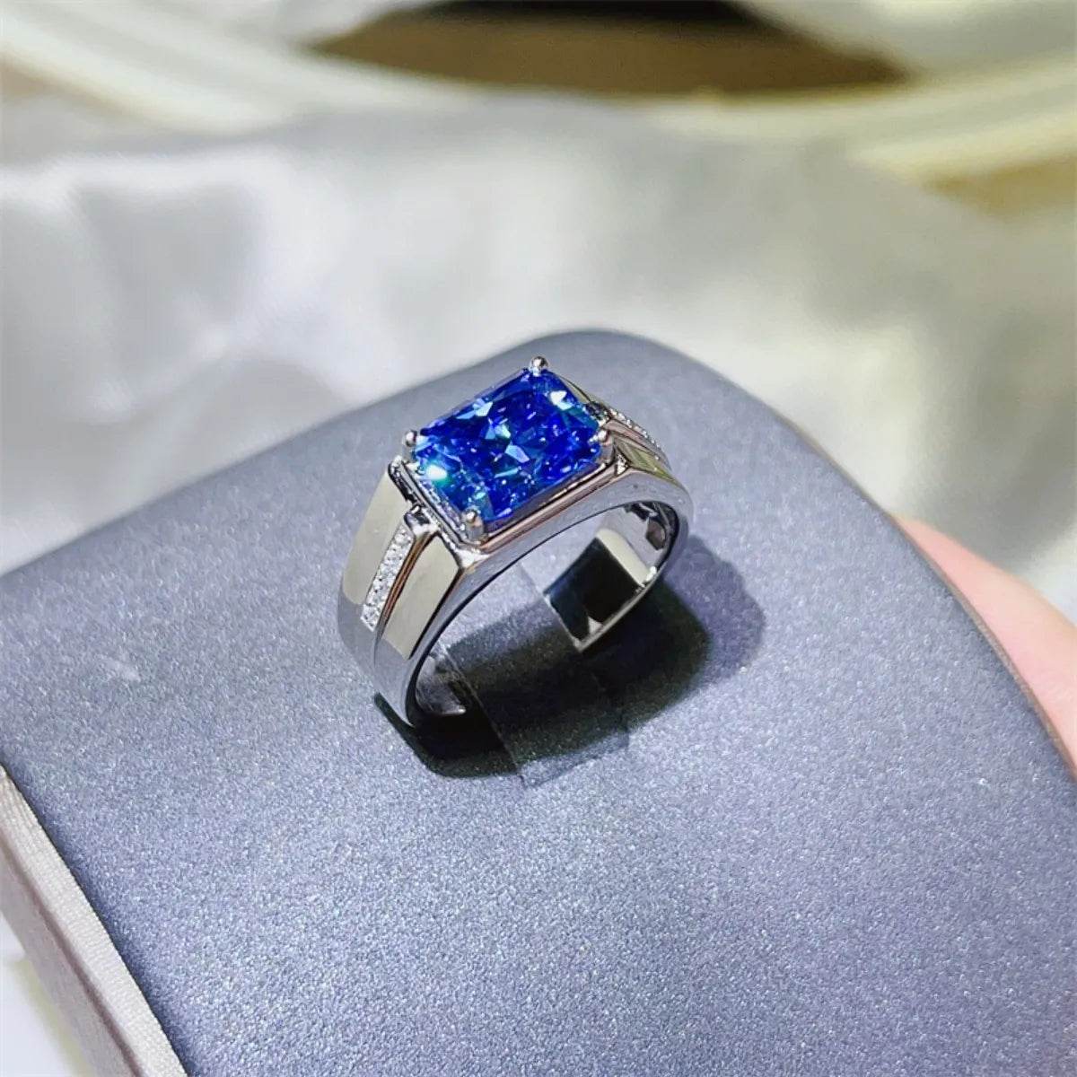 2 Carat Moissanite 925 Sterling Silver Ring - ELY VESSA LLC