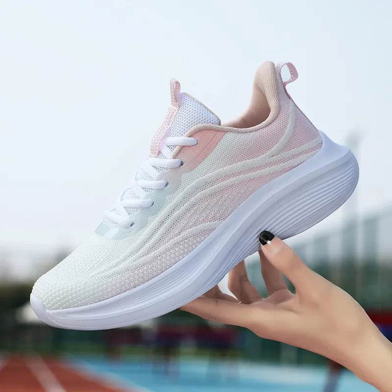 Mesh Breathable Lace Up Athletic - ELY VESSA LLC