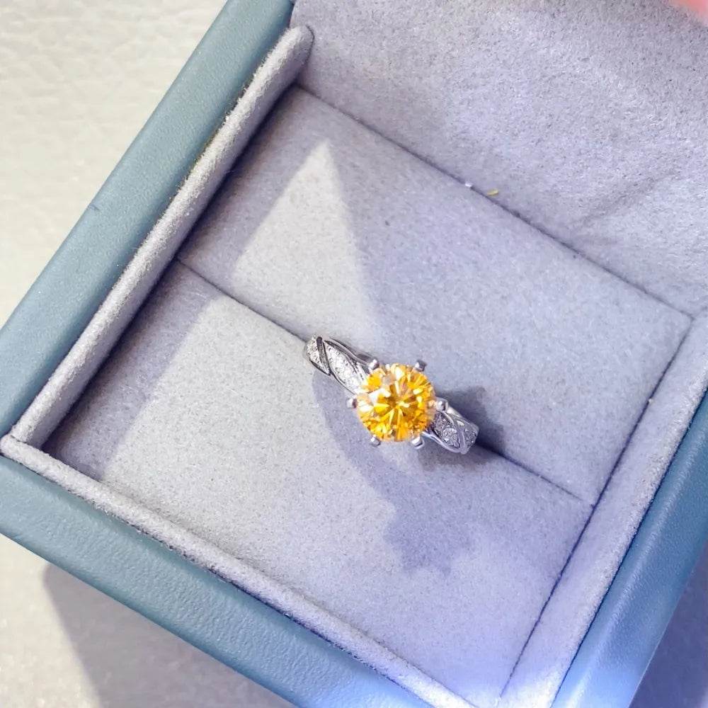2 Carat Moissanite 925 Sterling Silver Ring - ELY VESSA LLC