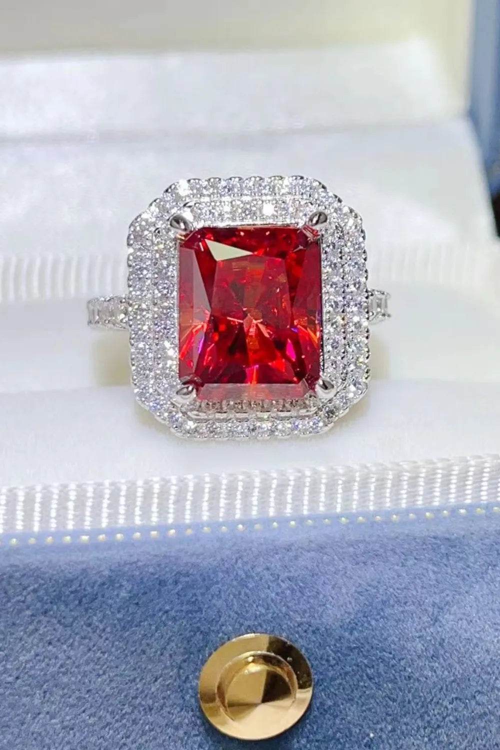 2 Carat Moissanite 925 Sterling Silver Ring - ELY VESSA LLC