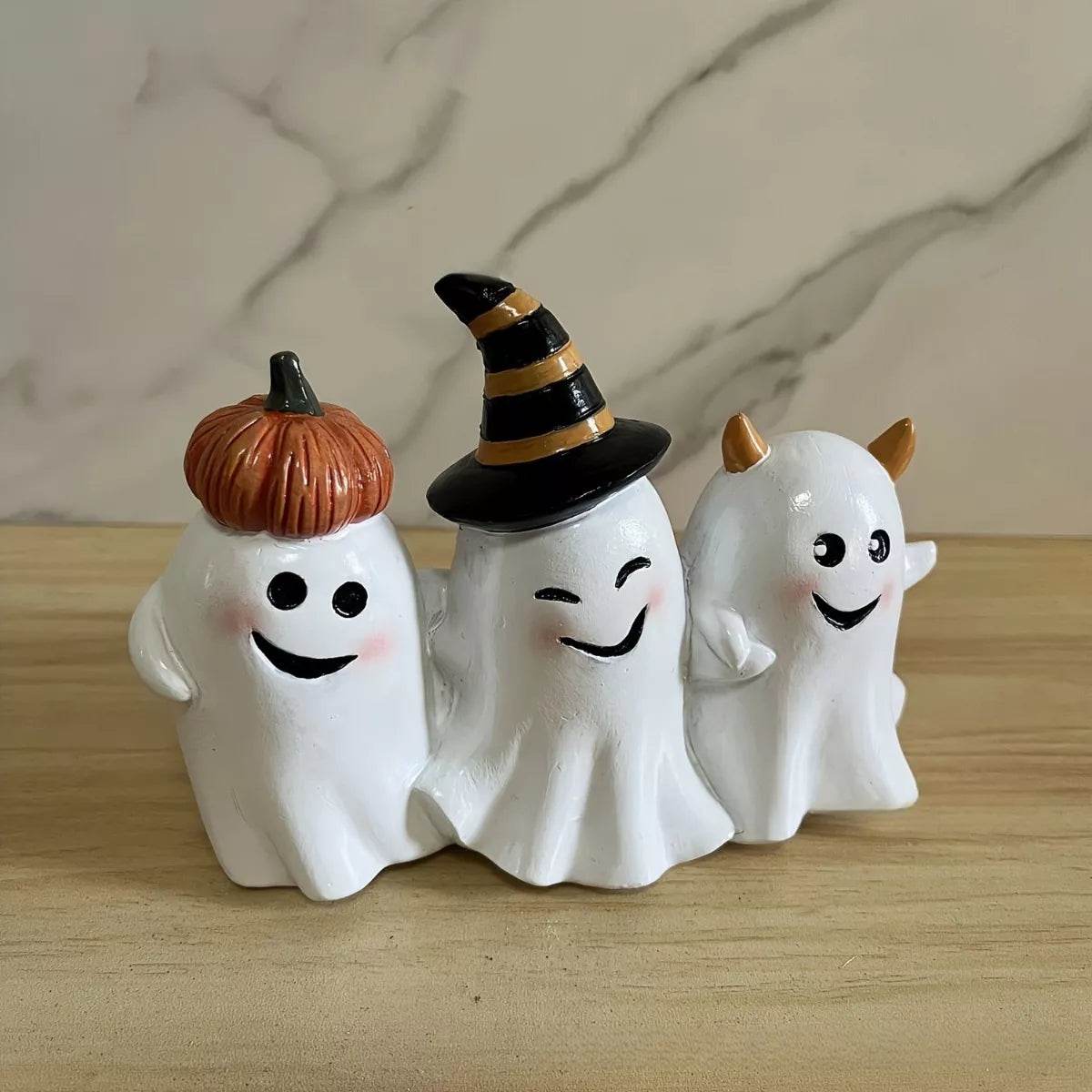 Halloween Ghost Trio Ornament - ELY VESSA LLC
