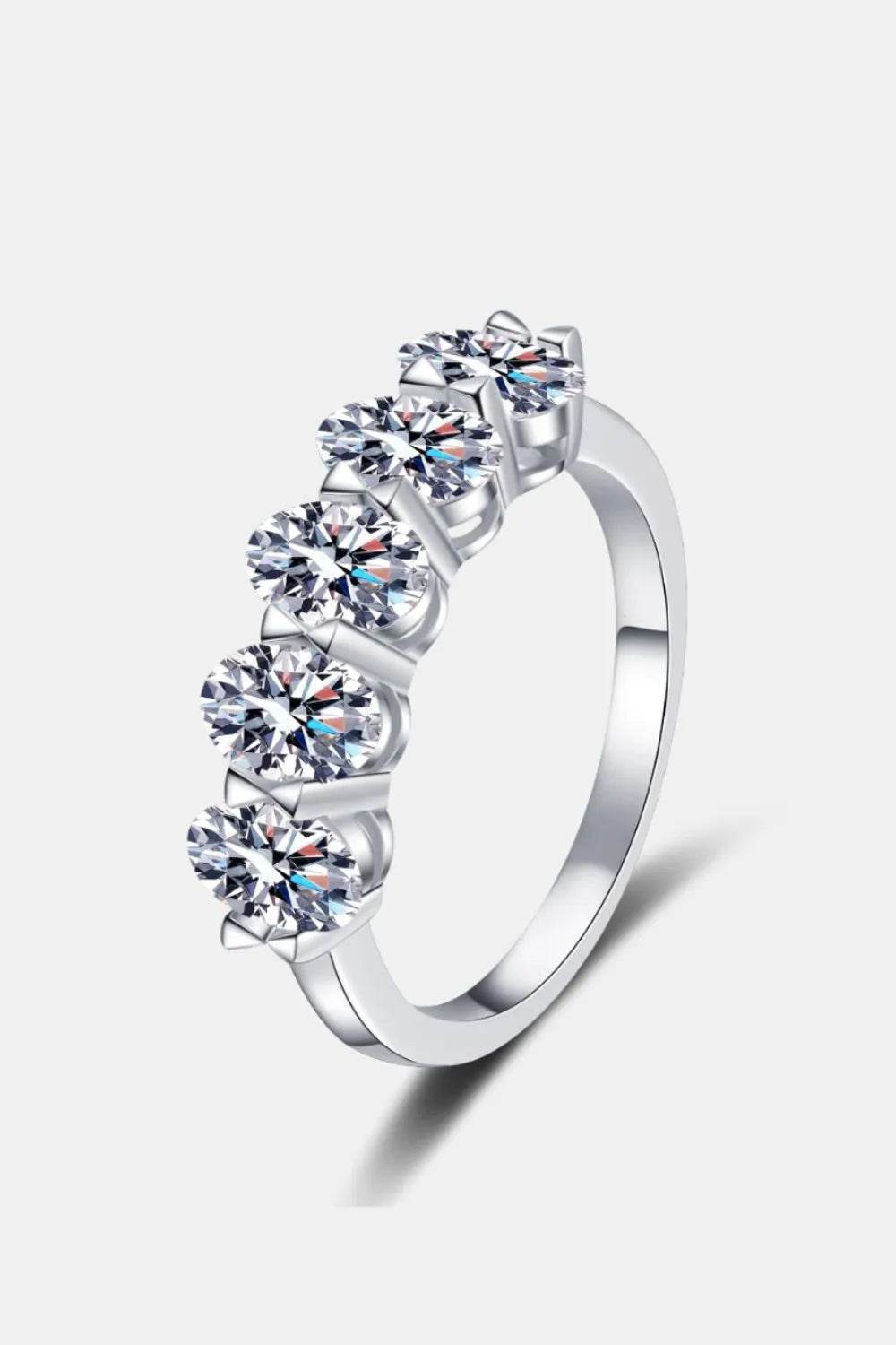 2.5 Carat Moissanite 925 Sterling Silver Ring - ELY VESSA LLC
