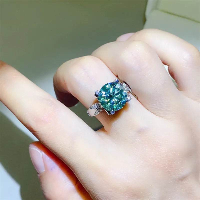 5 Carat Moissanite Zircon 925 Sterling Silver Ring - ELY VESSA LLC