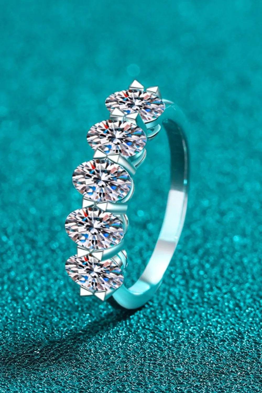2.5 Carat Moissanite 925 Sterling Silver Ring - ELY VESSA LLC