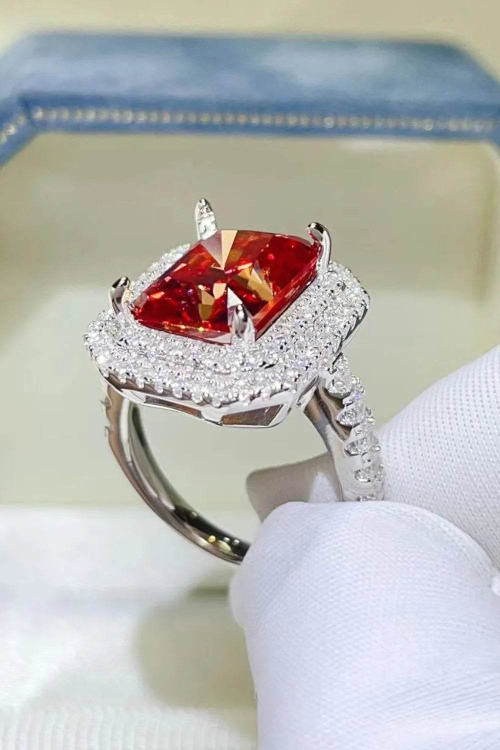 2 Carat Moissanite 925 Sterling Silver Ring - ELY VESSA LLC