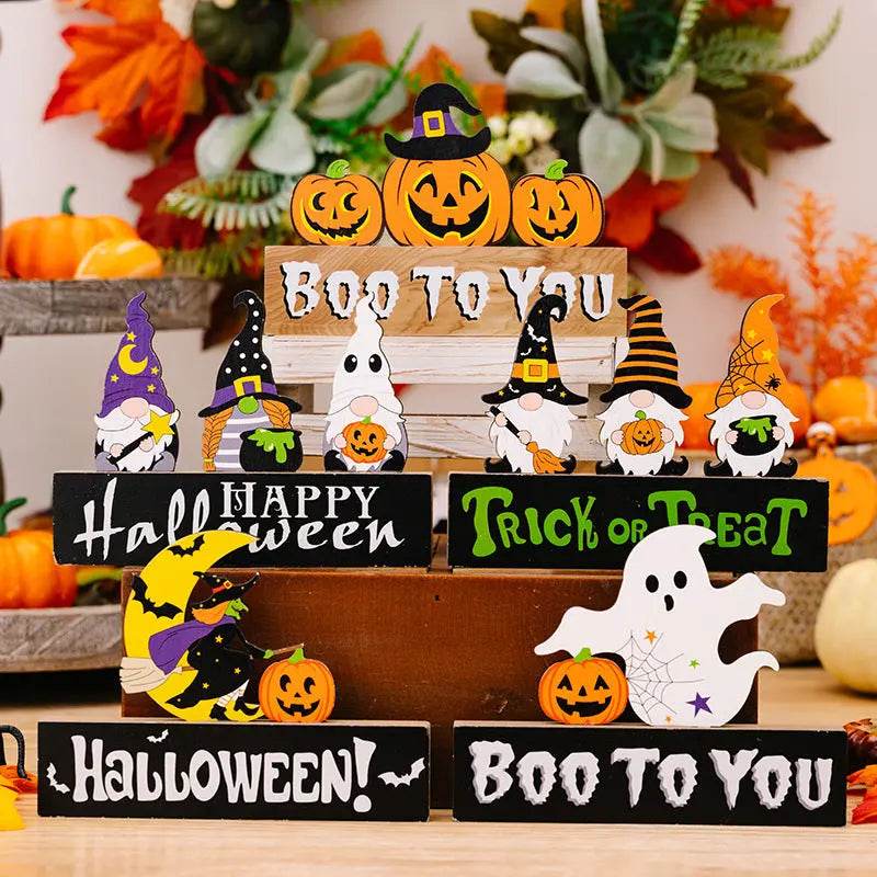 Assorted 2-Piece Halloween Element Ornaments - ELY VESSA LLC