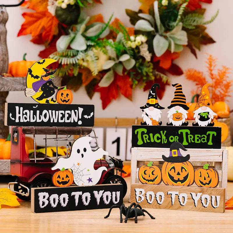 Assorted 2-Piece Halloween Element Ornaments - ELY VESSA LLC