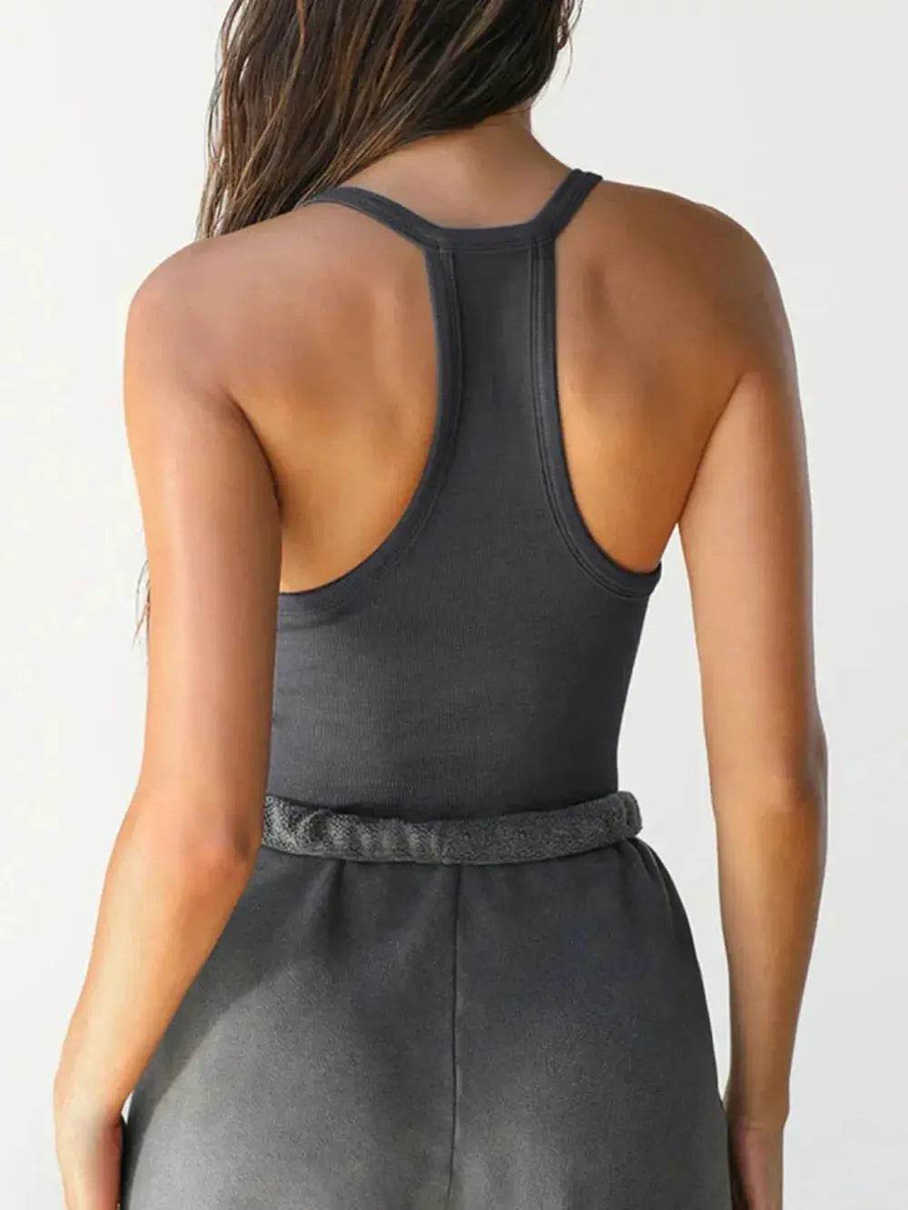 Devine Scoop Neck Tank - ELY VESSA LLC
