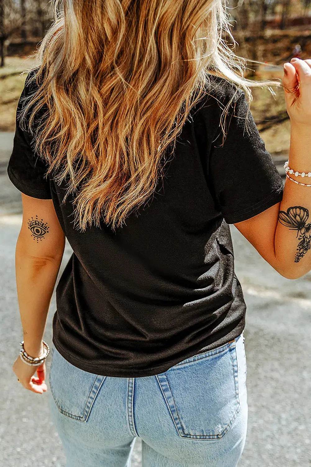 Full Size Ghost Round Neck Short Sleeve T-Shirt - ELY VESSA LLC