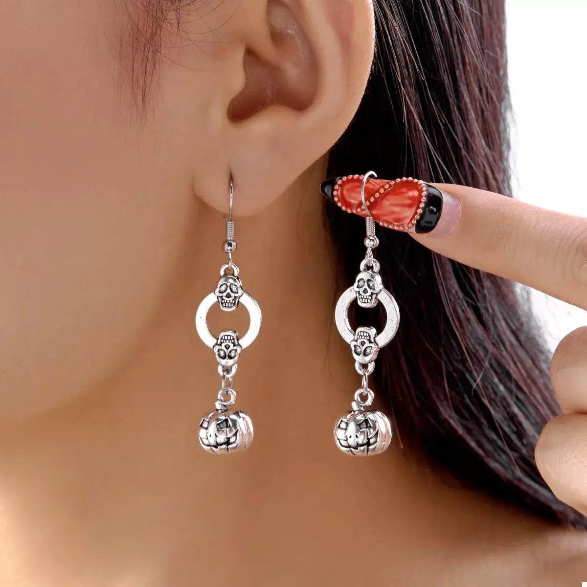 Halloween Pumpkin Dangle Earrings - ELY VESSA LLC