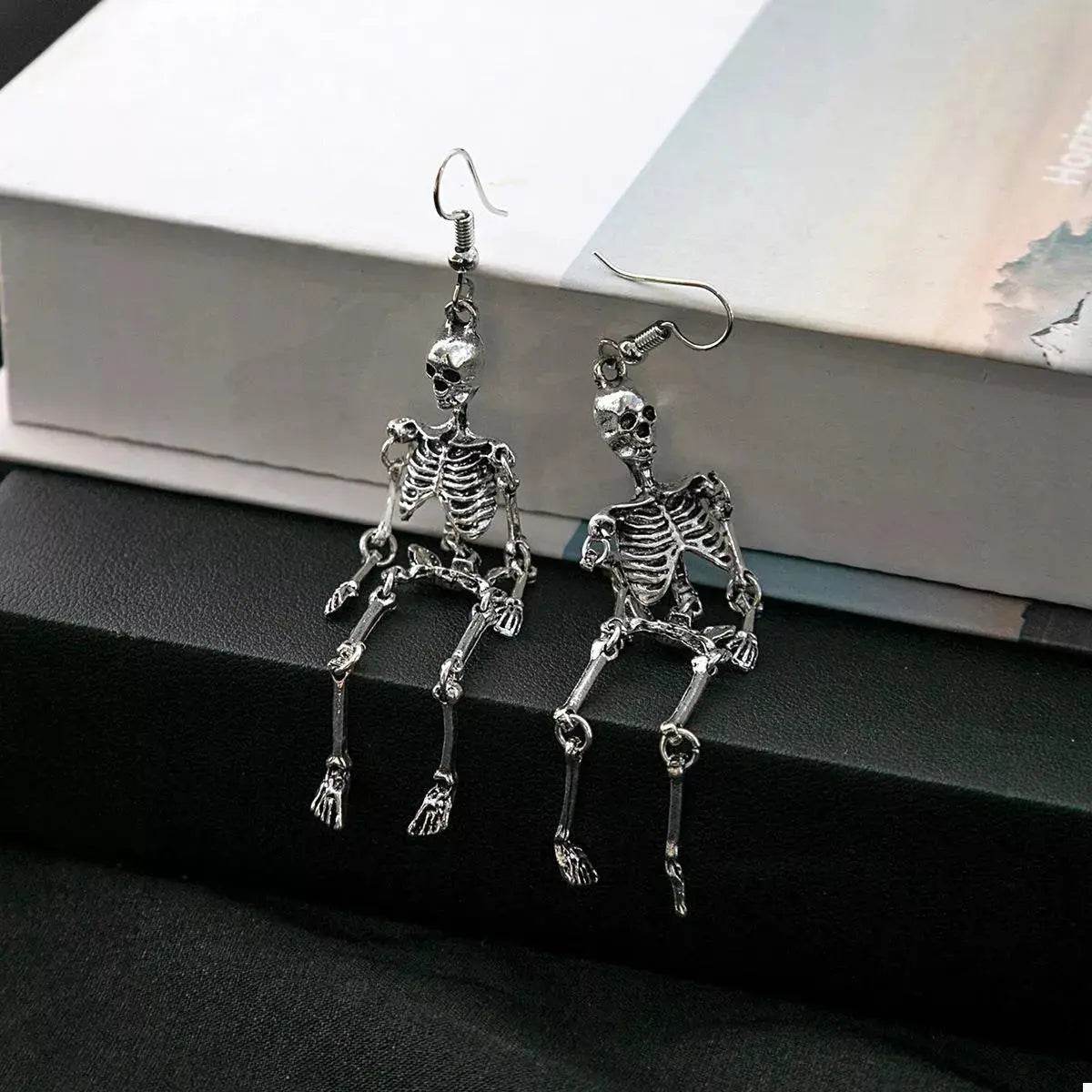 Halloween Skeleton Dangle Earrings - ELY VESSA LLC
