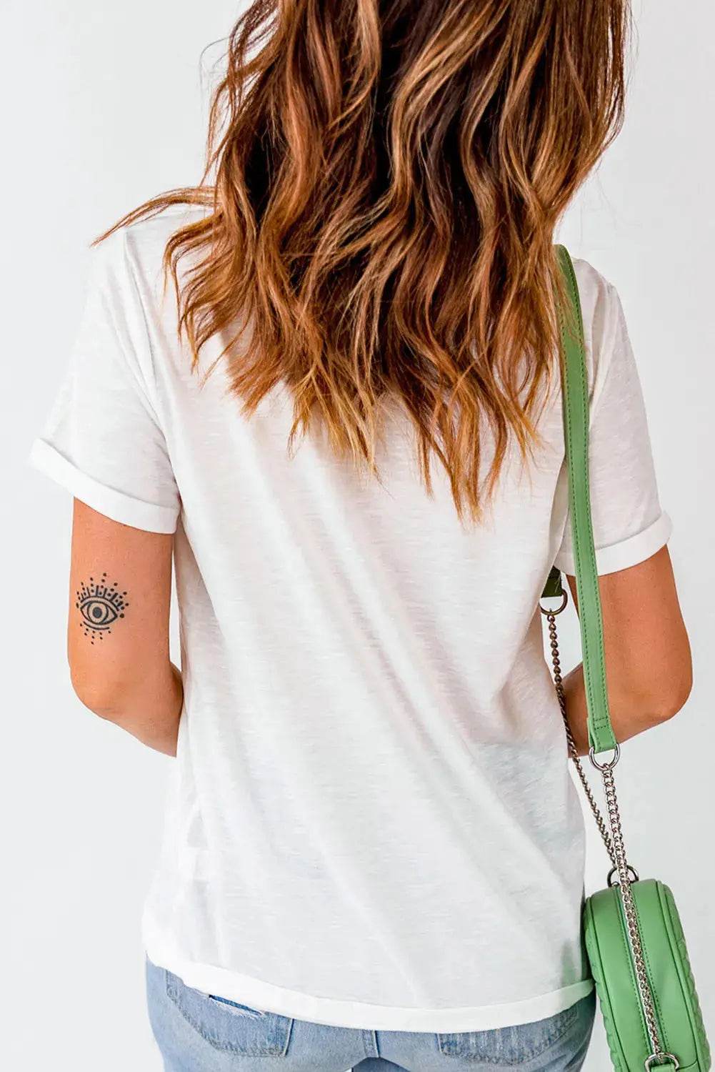 Pumpkin Round Neck Short Sleeve T-Shirt - ELY VESSA LLC