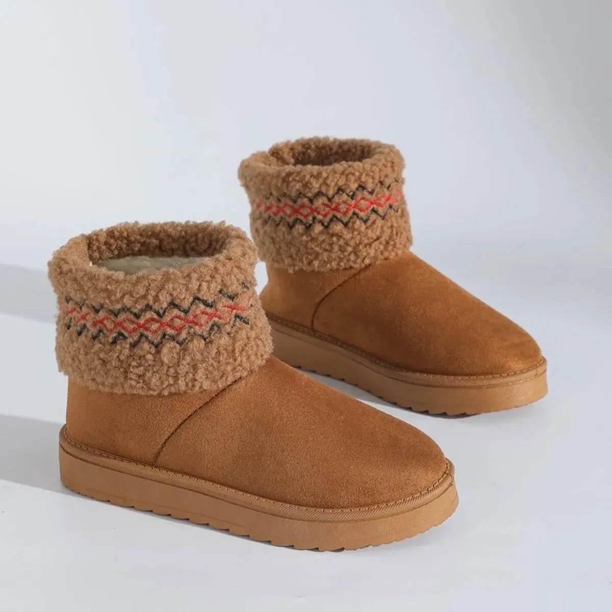 Round Toe Platform Boots - ELY VESSA LLC
