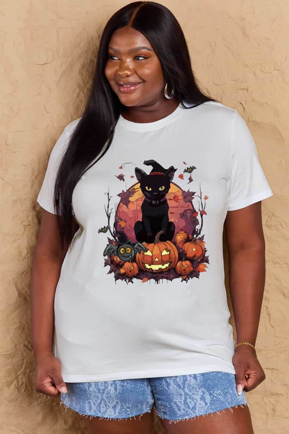 Simply Love Full Size Halloween Theme Graphic T-Shirt - ELY VESSA LLC