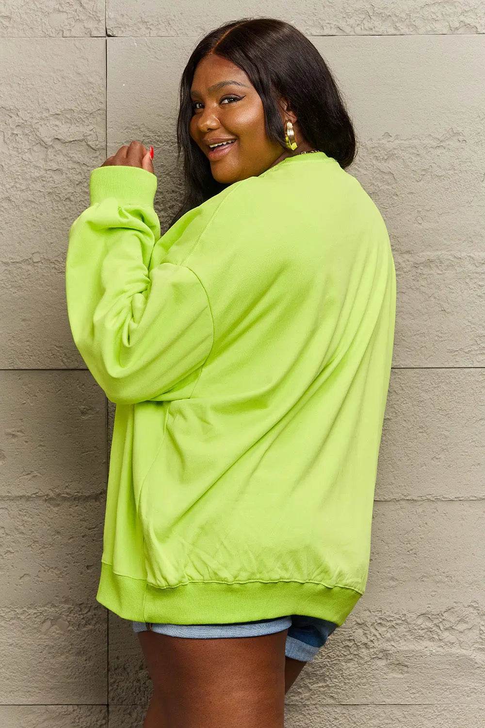 Simply Love Full Size Skull Graphic Sweatshirt - ELY VESSA LLC