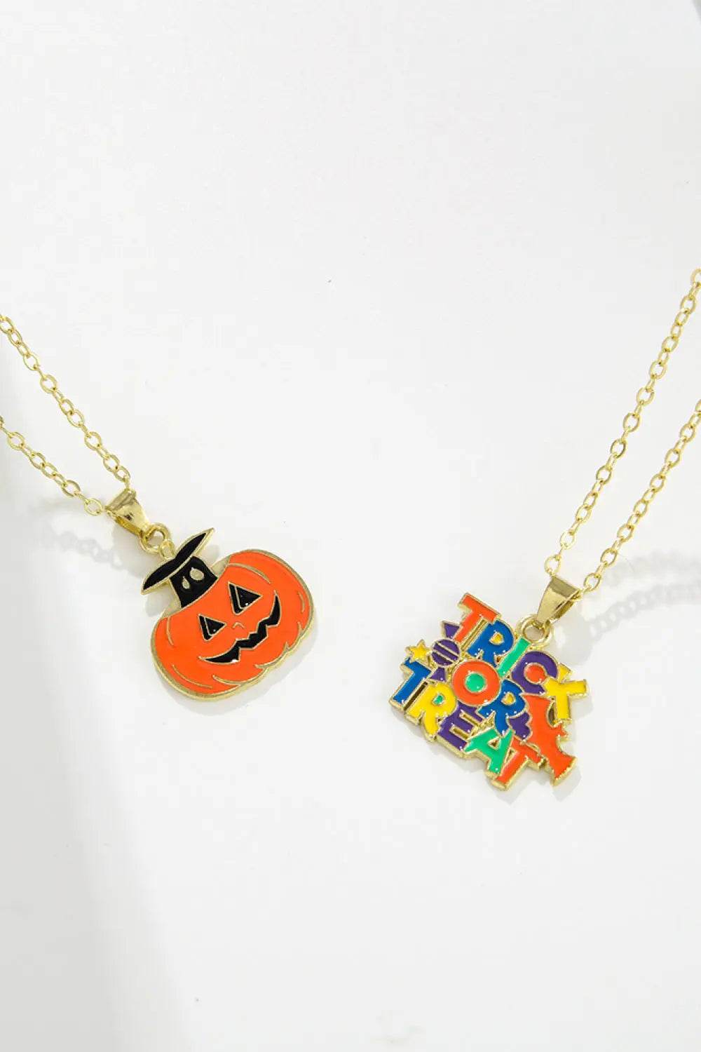 Two-Piece Halloween Theme Necklace Set - ELY VESSA LLC