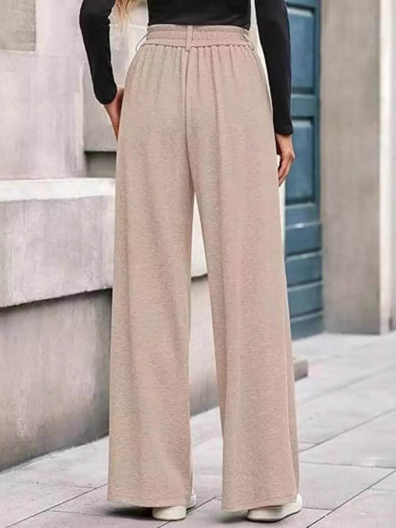 Wide-Leg Pants - ELY VESSA LLC