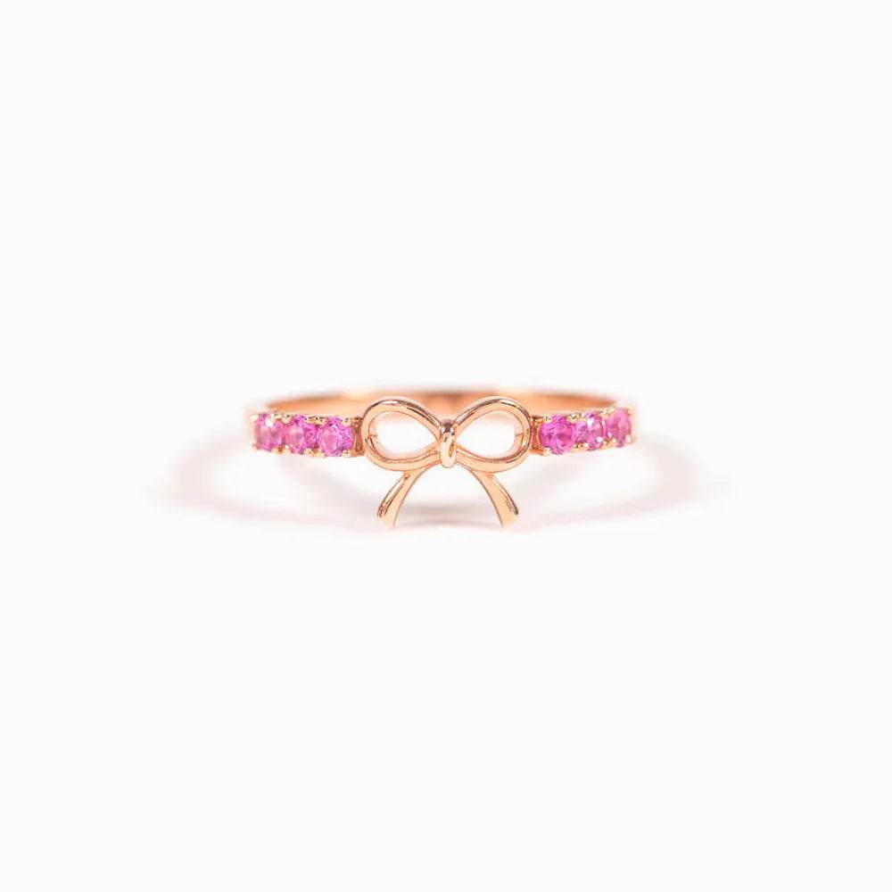 925 Sterling Silver Bow Ring - ELY VESSA LLC