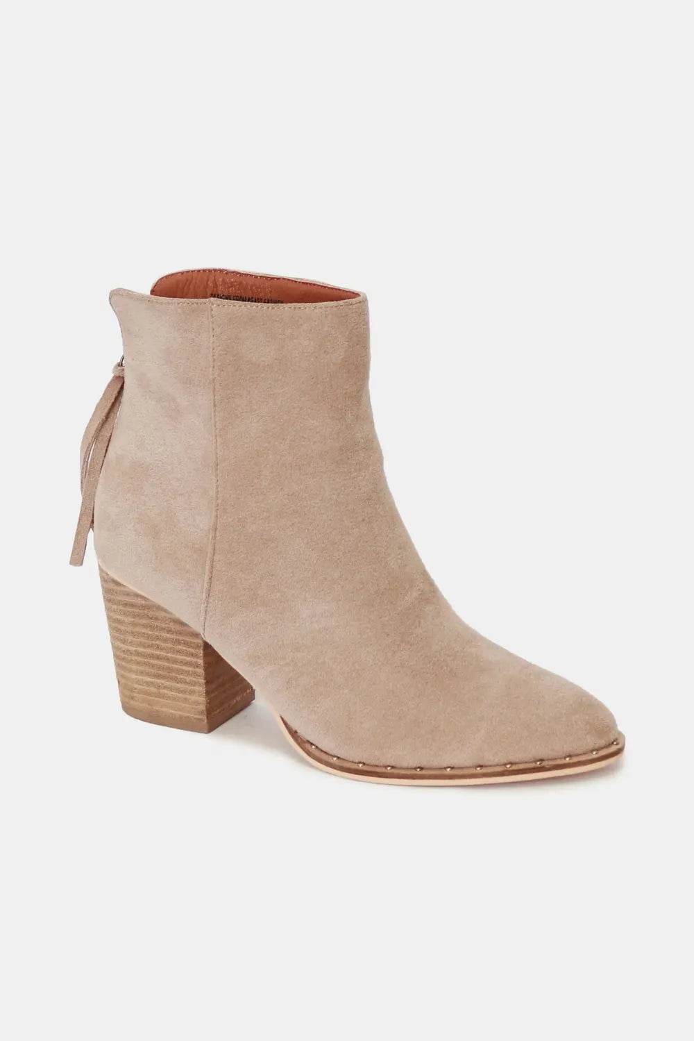 Beast Fashion Suede Point Toe Ankle Booties - ELY VESSA LLC
