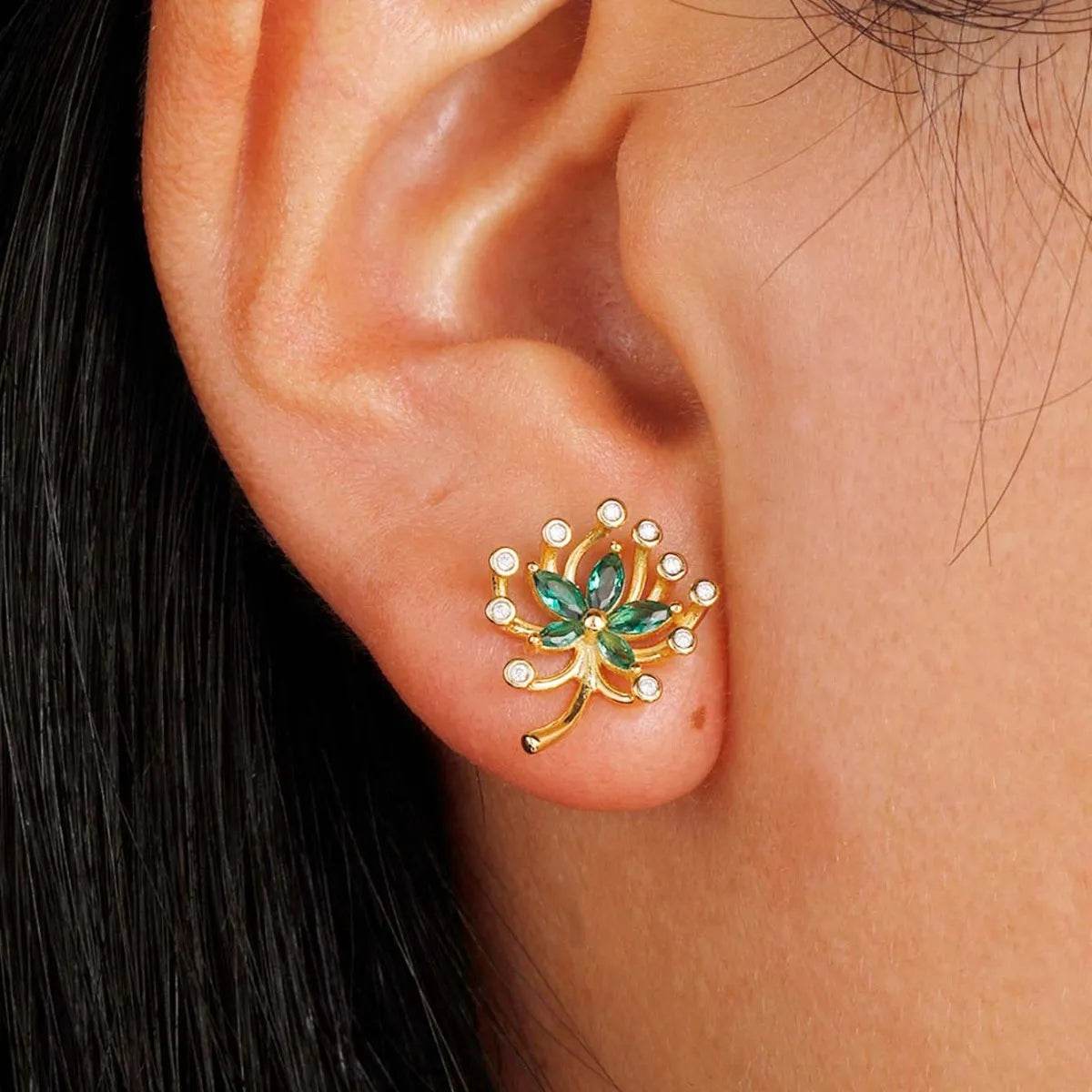 925 Sterling Silver Moissanite Stud Earrings - ELY VESSA LLC